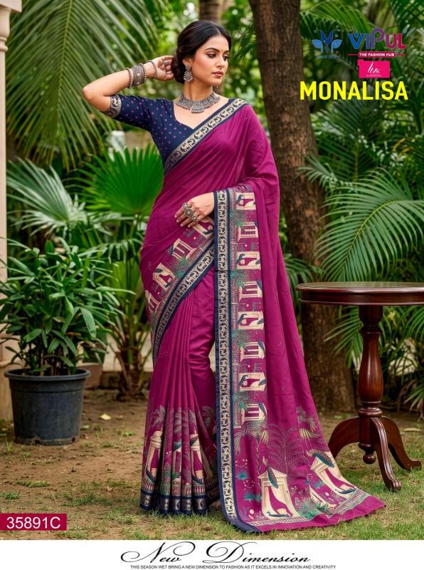 Vipul monalisa saree wholesale kapda market